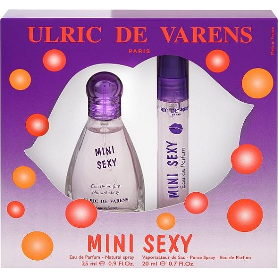 Ulric de Varens Mini Sexy perfumed water for women 25 ml + perfumed water for handbag 20 ml, gift set