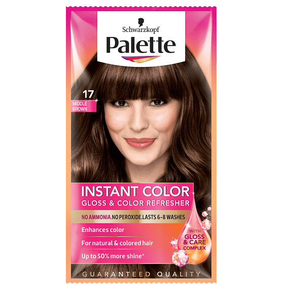 Schwarzkopf Palette Instant Color gradually washable hair dye 17 Medium Brown 25 ml
