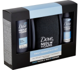 Dove Men + Care Cool Fresh sprchový gel 250 ml + antiperspirant sprej 150 ml + ručník, kosmetická sada