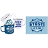 Albi Tin Mug with the Inscription Happiness 250 ml