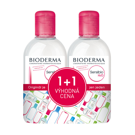 Bioderma Sensibio H2O micellar make-up remover for sensitive skin 2 x 250 ml, duopack