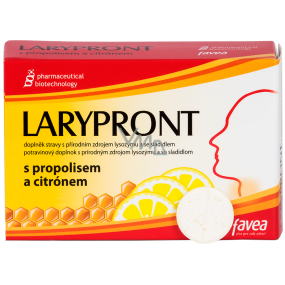 Favea Larypront with propolis and lemon orodispersible tablets to soothe the throat 12 tablets