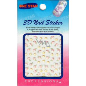 Nail Stickers 3D nail stickers 1 sheet 10100 S28