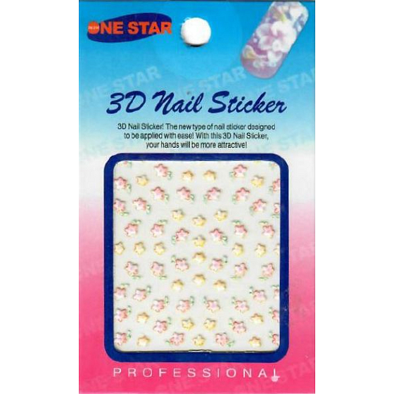 Nail Stickers 3D nail stickers 1 sheet 10100 S28