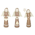 Jute angel with lace, standing 47 cm 1 piece