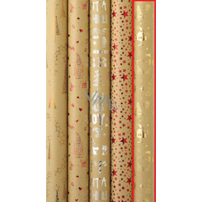 Zöwie Gift wrapping paper 70 x 150 cm Christmas Luxury Luxury with embossed golden trees, stars, reindeer