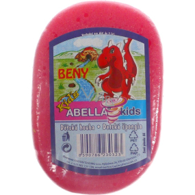 Abella Kids Beny bath sponge 11 x 7 x 4 cm various colors 1 piece