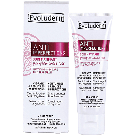 Evoluderm Anti Imperfection opaque gel cream for skin prone to acne 50 ml