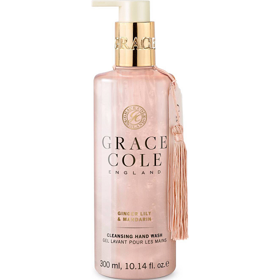 Grace Cole Ginger Lily & Mandarin - Exotic lilies and tangerine cleansing liquid hand soap dispenser 300 ml