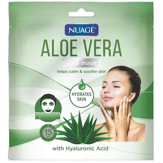 Nuagé Aloe Vera and Hyaluronic Acid 15 Minute Moisturizing Face Mask 1 Piece