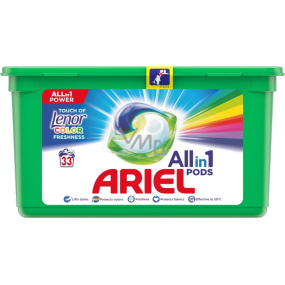 Ariel All-in-1 Pods Touch of Lenor Fresh Color gel capsules for washing clothes 33 pieces 785.4 g
