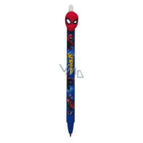 Colorino Rubber pen Marvel Spiderman blue, blue refill 0.5 mm