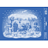 Arch Christmas sticker, adhesive-free window film Nativity Scene 25 x 35 cm