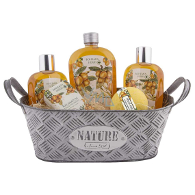 Bohemia Gifts Argan oil hair shampoo 250 ml + bath foam 500 ml + toilet soap 100 ml + sparkling bomb 100 g, gift box