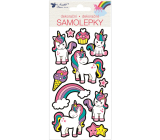 Stickers convex Unicorns 9.5 x 21 cm