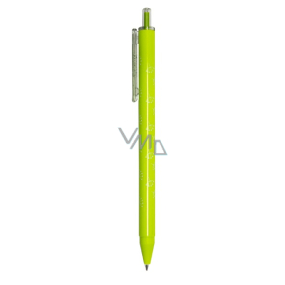 Spoko Flora ballpoint pen, green, blue refill, 0.5 mm