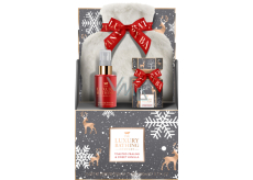 Grace Cole Toasted Praline & Sweet Vanilla warming bottle with soft cover + effervescent bath tablet 2 x 50 g + body mist 100 ml, cosmetic set for women