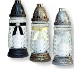 Rolchem Glass lamp black, gold, silver 23 cm 32 hours 65 g Z-11 1 piece
