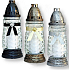 Rolchem Glass lamp black, gold, silver 23 cm 32 hours 65 g Z-11 1 piece