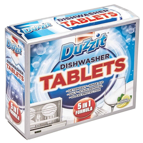 Duzzit Dishwasher Tablets Lemon 5in1 Dishwasher Tablets 12 x 20 g