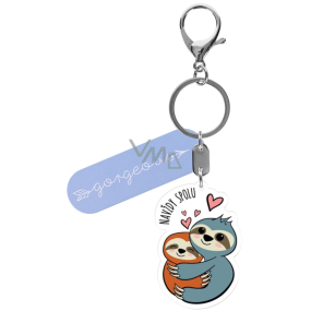 Albi Picture key ring with carabiner Always together