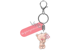 Albi Picture key ring with carabiner Teddy Bear