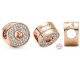 Charm Sterling Silver 925 Rose - Happy Anniversary, Love Bracelet Bead