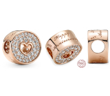 Charm Sterling Silver 925 Rose - Happy Anniversary, Stopper, Clip Bead Bracelet Love