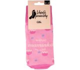 Albi Happy Socks The Best Mum in the World, universal size 1 pair