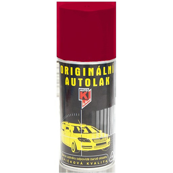 Kwasny Auto-K Color Škoda, original car paint spray, 8150 tornado red, 150 ml