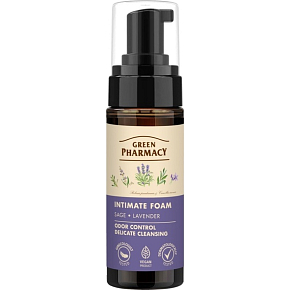 Green Pharmacy Intimate Hygiene Foam with Lavender and Sage, 150 ml