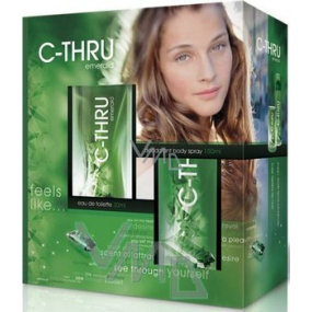 C-Thru Emerald eau de toilette 30 ml + deodorant spray 150 ml, gift set for women