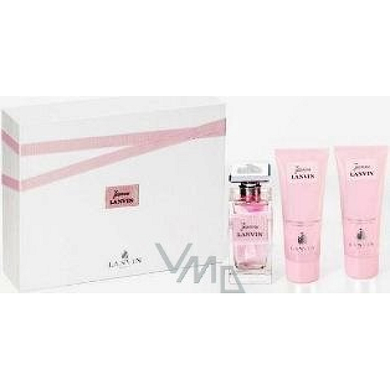 Lanvin Jeanne perfumed water for women 100 ml + body lotion 100 ml + shower gel 100 ml, gift set