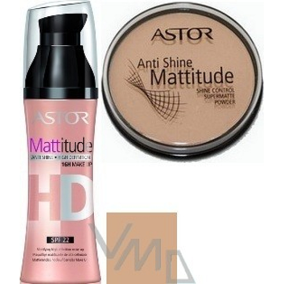 Astor Mattitude HD Makeup 003 30 ml + Anti Shine Mattitude 001 14 g