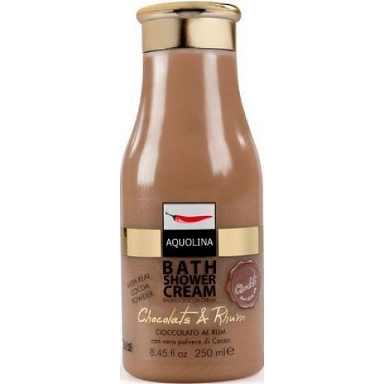 Aquolina Bath Shower Cream Creamy shower gel with the scent of chocolate and rum 250 ml
