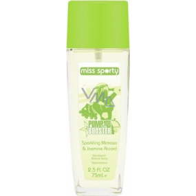 Miss Sports Love 2 Love Pump Up Booster perfumed deodorant glass for women 75 ml