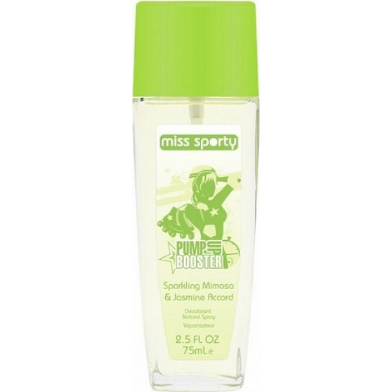 Miss Sports Love 2 Love Pump Up Booster perfumed deodorant glass for women 75 ml
