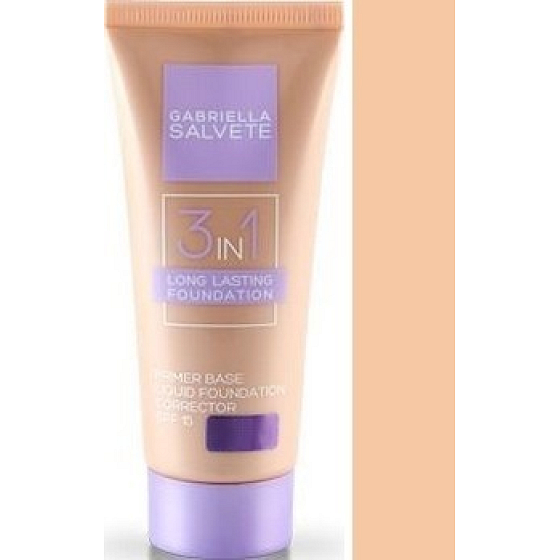 Gabriella Salvete Long Lasting Foundation 3in1 SPF15 Makeup 01 Sand 30 ml