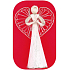 Angel large with intertwined wings 46 cm