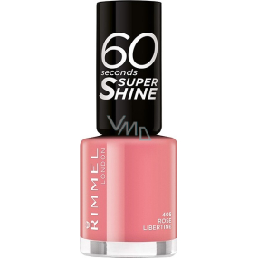Rimmel London 60 Seconds Super Shine Nail Polish 405 Rose Libertine 8 ml