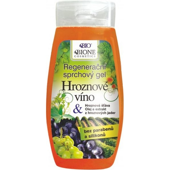 Bione Cosmetics Grape wine regenerating shower gel for all skin types 260 ml