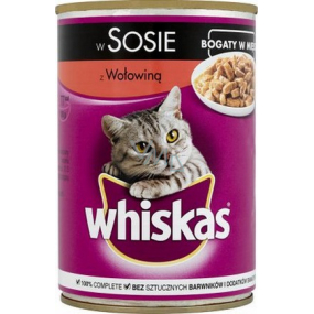 Whiskas Adult Beef in juice canned 400 g