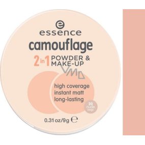 Essence Camouflage 2in1 powder and makeup 20 Nude Beige 9 g