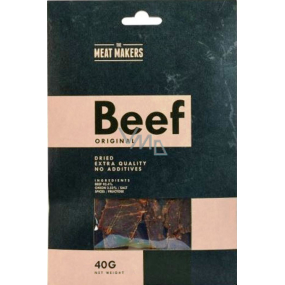 Beef Jerky Original Meat Makers Thinly Sliced Beef Leg Slices Preserved by Drying 40 g