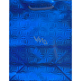 Nekupto Gift paper bag hologram 14 x 11 x 6.5 cm Blue 050 40 THS