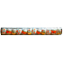 Plastic orange-green eggs for hanging 4 cm 12 pieces in a tube