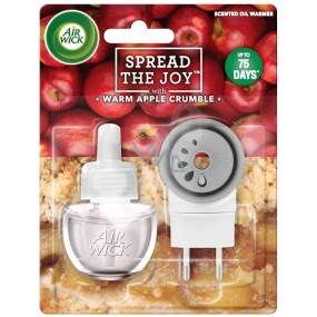 Air Wick Spread The Joy Warm Apple Crumble - Freshly baked apple pie electric air freshener set 19 ml