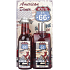 Bohemia Gifts American Diner Grape oil and vine extract Shower gel 200 ml + Kouela bath 200 ml + decorative painting Do what makes you happy .. 13 x 24 cm, Cosmetic set