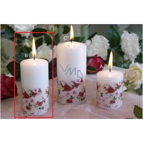 Lima Rose candle white cylinder 50 x 100 mm 1 piece