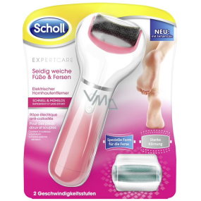 Scholl Expert Care electric foot file with rotary head for cracked heels + medium rough with sea minerals replacement head